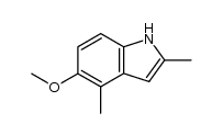 5-methoxy-2,4-dimethylindole Structure