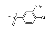 1-amino-2-chloro-5-methylsulfonylbenzene Structure