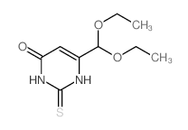 6-(diethoxymethyl)-2-sulfanylidene-1H-pyrimidin-4-one结构式