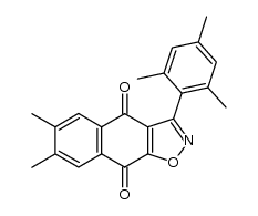 3-mesitil-6,7-dimetilnafto[2,3-d]isoxazol-4,9-diona Structure