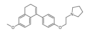 1-{2-[4-(6-METHOXY-3,4-DIHYDRO-1-NAFTYL)FENOXY]ETHYL}PYRROLIDINE结构式