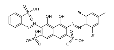 dibromo-p-methylsulfonazo Structure