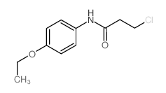 3-Chloro-N-(4-ethoxyphenyl)propanamide Structure