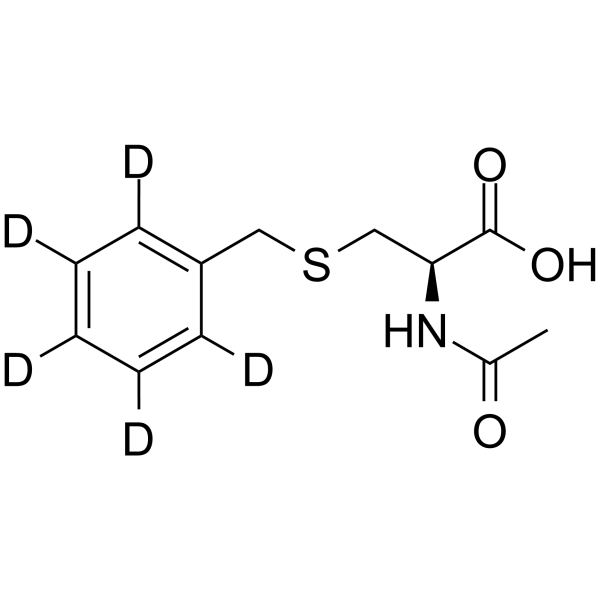 N-Acetyl-S-benzyl-L-cysteine-d5结构式
