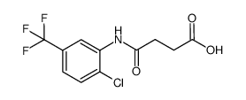2'-chloro-5'-(trifluoromethyl)-succinanilic acid Structure