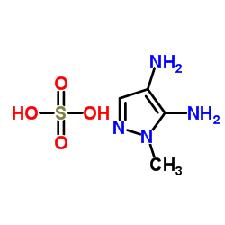 3,4-二氨基-2-甲基吡唑硫酸盐结构式