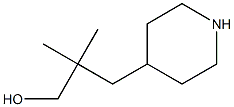 2,2-二甲基-3-(4-哌啶基)-1-丙醇结构式