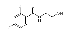 2,4-二氯-n-(2-羟基乙基)苯羧酰胺结构式