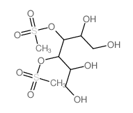 3,4-bis(methylsulfonyloxy)hexane-1,2,5,6-tetrol结构式