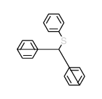 Benzene,1,1'-[(phenylthio)methylene]bis- structure