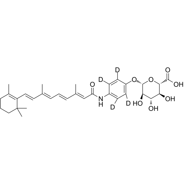Fenretinide glucuronide-d4 Structure