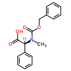 (2S)-{[(Benzyloxy)carbonyl](methyl)amino}(phenyl)acetic acid结构式
