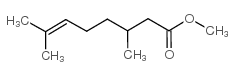 3,7-二甲基-6-辛烯酸甲酯结构式