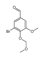 3-bromo-5-methoxy-4-(methoxymethoxy)benzaldehyde Structure