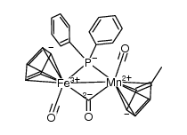FeMn(μ-CO)(μ-PPh2)(CO)2(Cp)(C5H4Me)结构式
