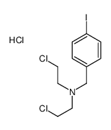 bis(2-chloroethyl)-[(4-iodophenyl)methyl]azanium,chloride Structure