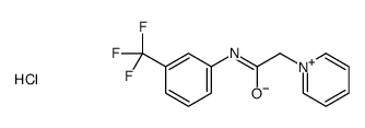 2-pyridin-1-ium-1-yl-N-[3-(trifluoromethyl)phenyl]acetamide,chloride结构式