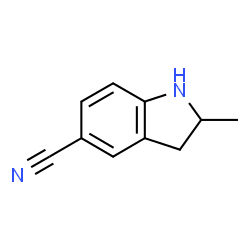 2-甲基二氢吲哚-5-甲腈结构式