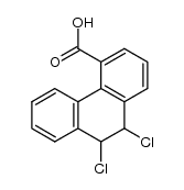 9,10-dichloro-9,10-dihydrophenanthrene-4-carboxylic acid结构式