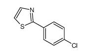 2-(4-氯苯基)噻唑结构式
