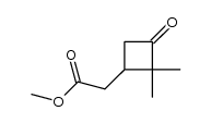 methyl (2,2-dimethyl-3-oxocyclobutyl)acetate结构式