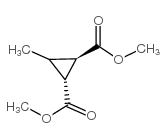 3-甲基-反-1,2-环丙烷二羧酸甲酯结构式