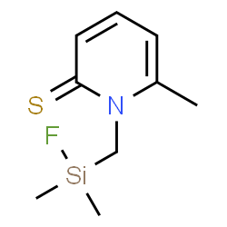 2(1H)-Pyridinethione,1-[(fluorodimethylsilyl)methyl]-6-methyl- Structure