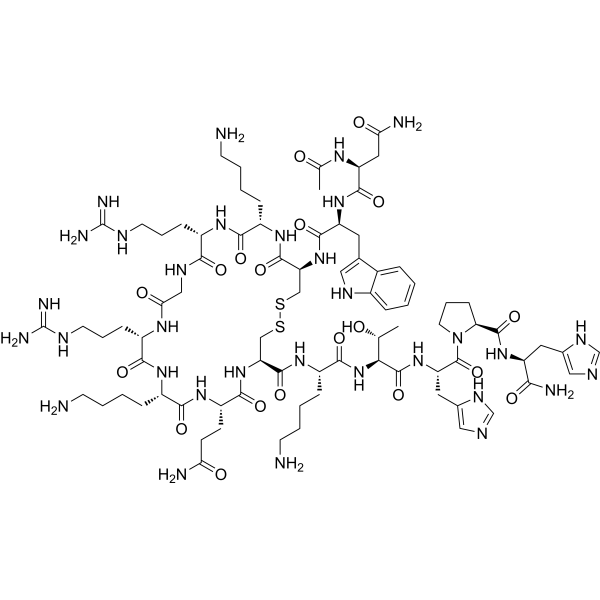 乙酰基-淀粉样肽β/A4蛋白质前体770(APP)(96-110)(环化)结构式
