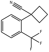 1-(2-(三氟甲基)苯基)环丁烷-1-腈结构式