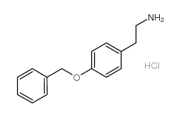 2-(4-苄氧基-苯基)-乙胺 盐酸盐结构式