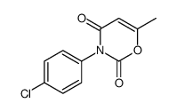 3-(4-CHLORO-PHENYL)-6-METHYL-[1,3]OXAZINE-2,4-DIONE结构式