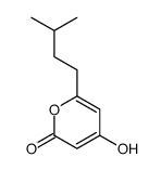 4-hydroxy-6-(3-methylbutyl)pyran-2-one Structure