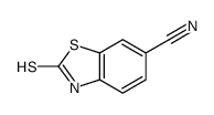2-巯基苯并噻唑-6-甲腈结构式