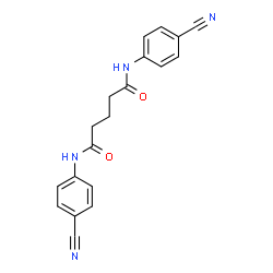 N,N'-Bis(4-cyanophenyl)pentanediamide Structure