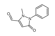 2,5-二氢-2-甲基-5-氧代-1-苯基-1H-吡唑-3-羧醛结构式