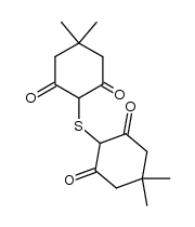 bis(4,4-dimethyl-2,6-dioxo-1-cyclohexyl) sulfide结构式