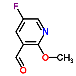 5-氟-2-甲氧基-3-吡啶甲醛结构式