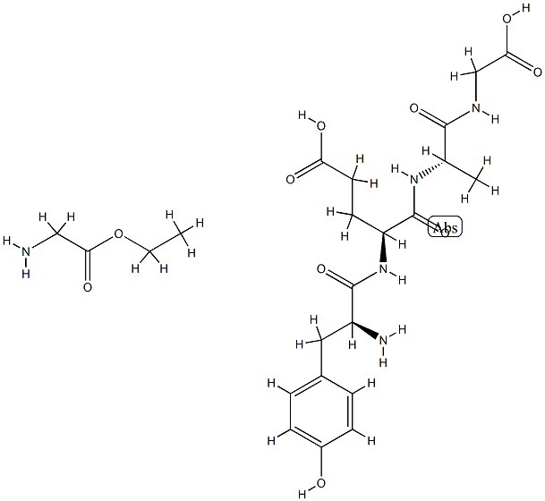 Poly(L-tyrosyl-L-glutamyl-L-alanyl-glycyl)glycine ethyl ester Structure