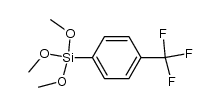 trimethoxy(4-(trifluoromethyl)phenyl)silane Structure