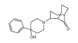 2-(4-Hydroxy-4-phenyl-1-piperidinyl)bicyclo[3.3.1]nonan-9-one Structure