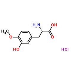 3-Hydroxy-O-methyl-L-tyrosine hydrochloride (1:1) Structure