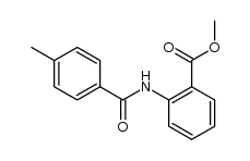 methyl 2-(4-methylbenzamido)benzoate结构式