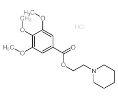 2-(1-piperidyl)ethyl 3,4,5-trimethoxybenzoate structure