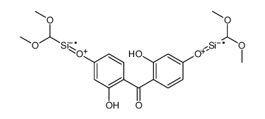 dimethoxymethyl-[4-[4-(dimethoxymethyl-λ2-silanyl)oxy-2-hydroxybenzoyl]-3-hydroxyphenoxy]silicon Structure