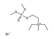 2-bis(methylsulfanyl)phosphinothioylsulfanylethyl-diethyl-methylazanium,bromide Structure