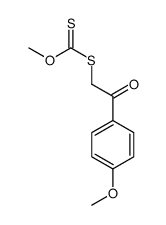 S-[2-(4-Methoxyphenyl)-2-oxoethyl] O-methyl carbonodithioate Structure
