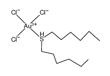 [Au(III)Cl3(dihexyl sulfide)]结构式