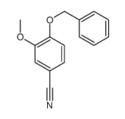 4-苄氧基-3-甲氧基苯甲腈结构式