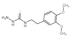 4-(3,4-二甲氧基苯乙基)-3-氨基硫脲结构式