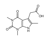 2-(1,3,6-trimethyl-2,4-dioxo-7H-pyrrolo[2,3-d]pyrimidin-5-yl)acetic acid结构式